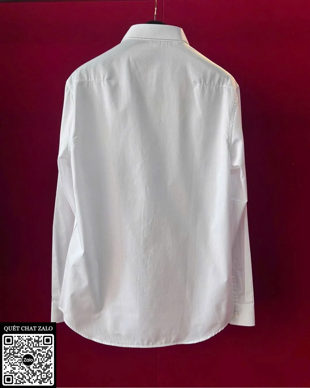 Áo sơ mi nam màu trắng Dior tay dài mã 1 phong thái quý tộc năng động