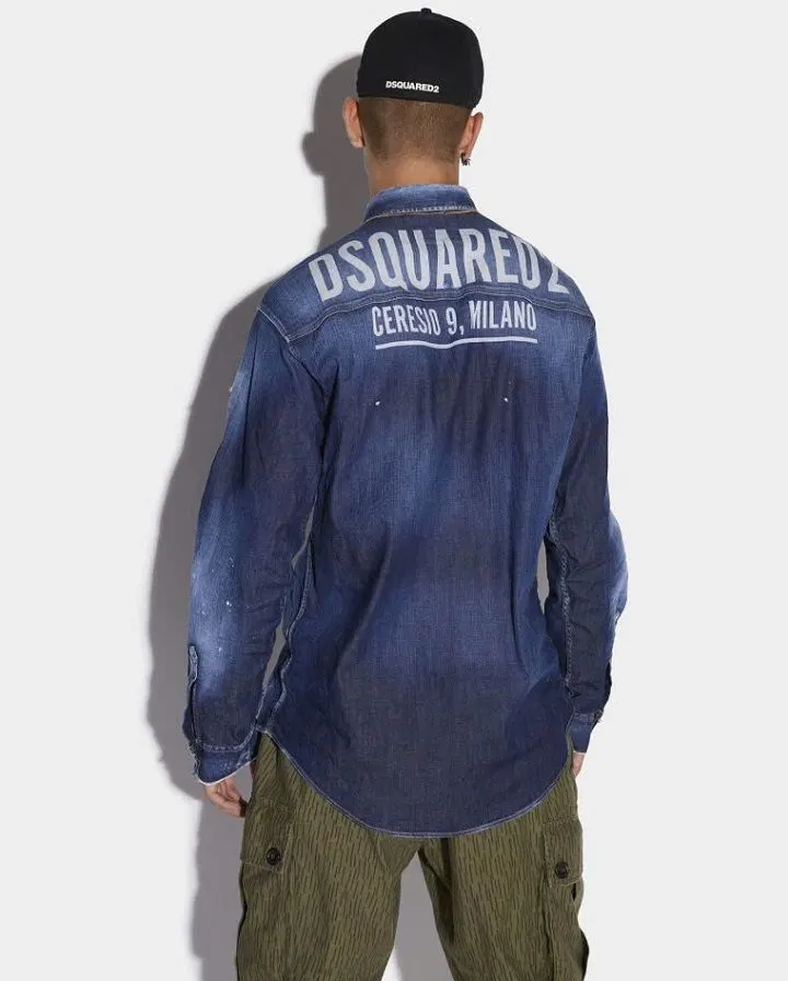 Áo sơ mi nam dài tay đẹp màu xanh jean Dsq2 mã 1b yêu luôn chất lượng