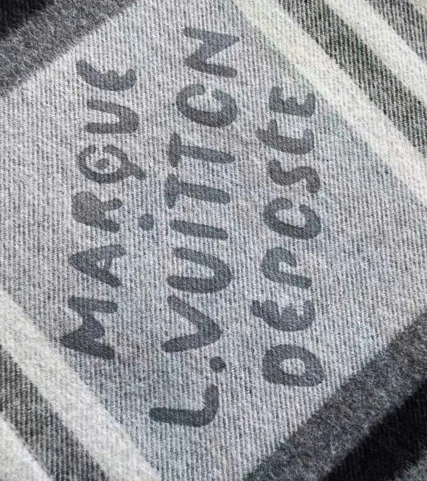 Áo sơ mi LV tay dài xám kẻ sọc caro Louis Vuitton premium mã 1 nam