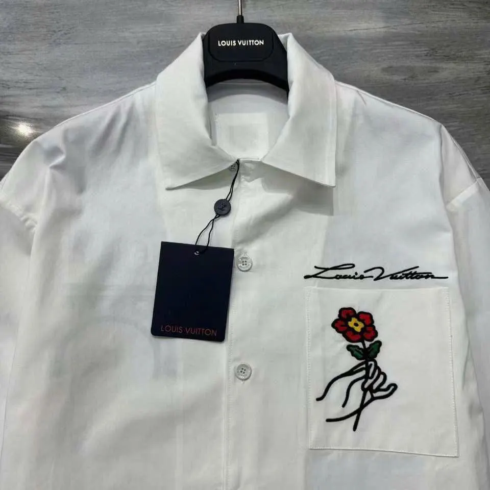 Áo sơ mi LV tay ngắn trắng mã 1 nam thuộc exclusive collection