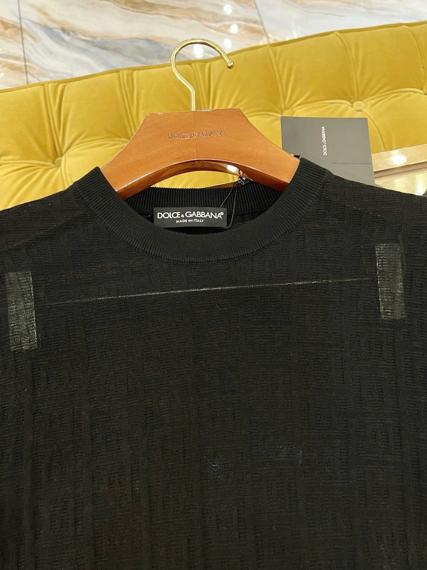 Áo phông den nam DG cổ tròn mã 29 phong cách thượng lưu sang trọng