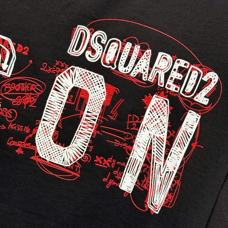 Áo thun nam đen Dsquared2 mã 20b cổ tròn phông xịn sò chuẩn chỉnh Áo thun nam đen Dsquared2 mã 20b cổ tròn phông xịn sò chuẩn chỉnh