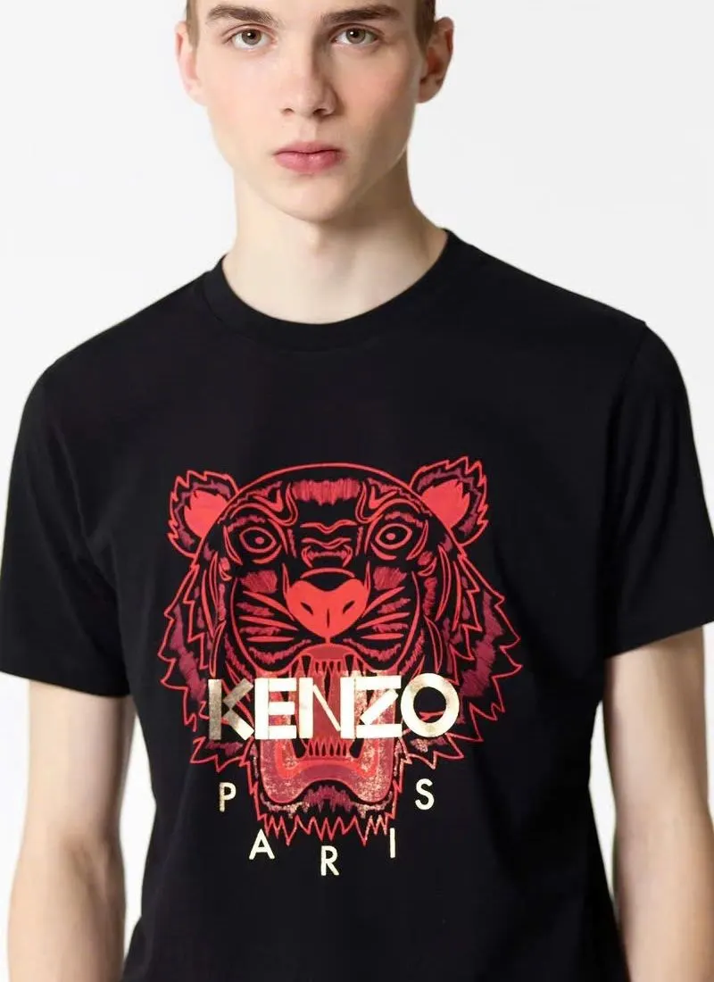 #EANF# áo thun Kenzo màu đen cổ tròn mã 8 đẳng cấp thần thái cho nam nữ
