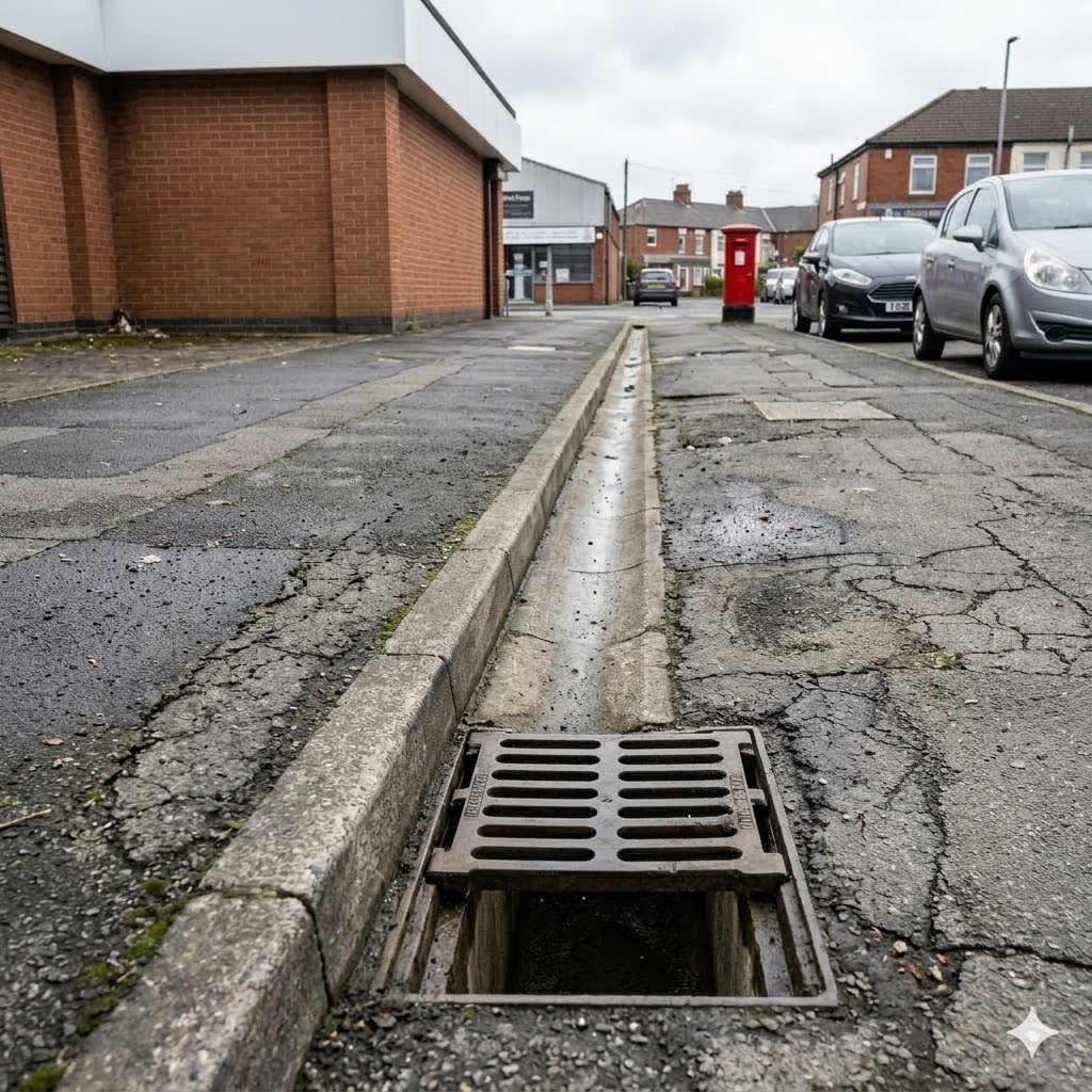 Office Bldg Gutters After