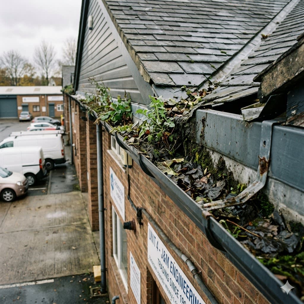 Large Gutter Clear Before