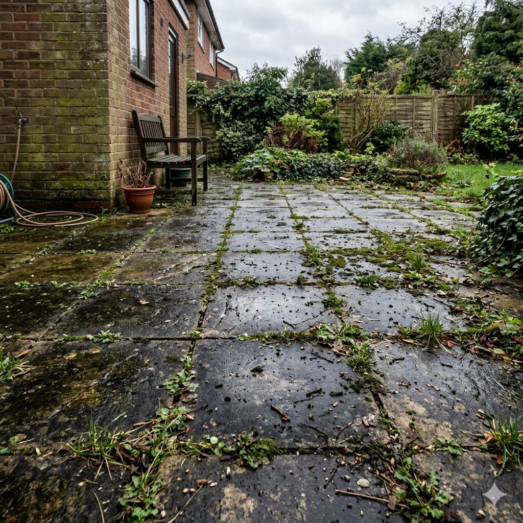 Limestone Tile Clean Before