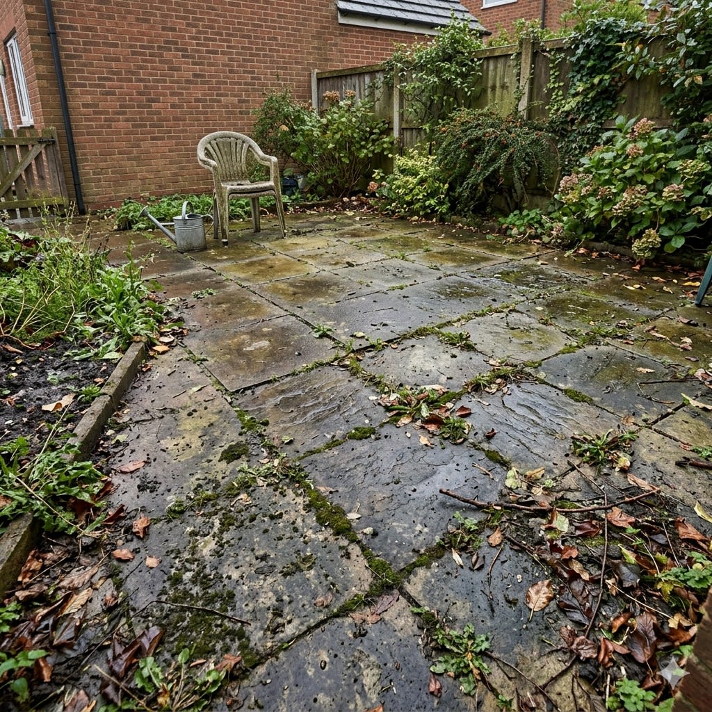 Patio Deep Clean Before