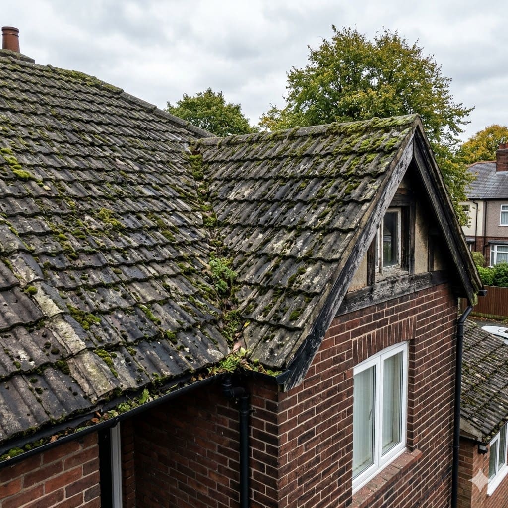 Moss Free Tiles Before