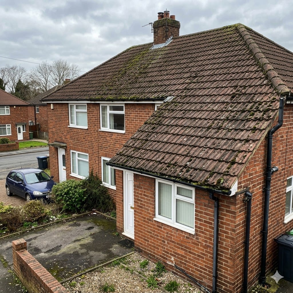 Slate Roof Renewal Before