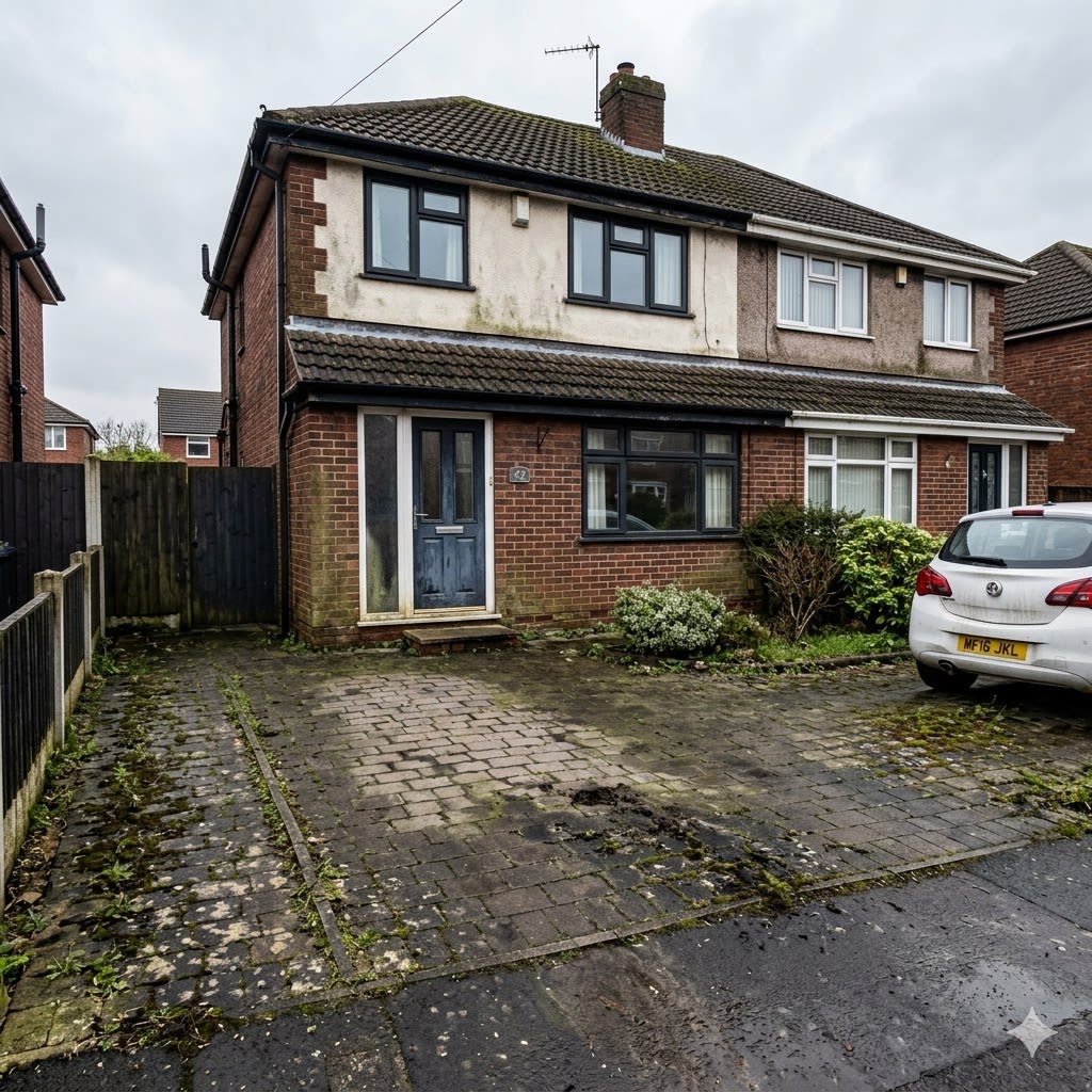 House Exterior Wash Before