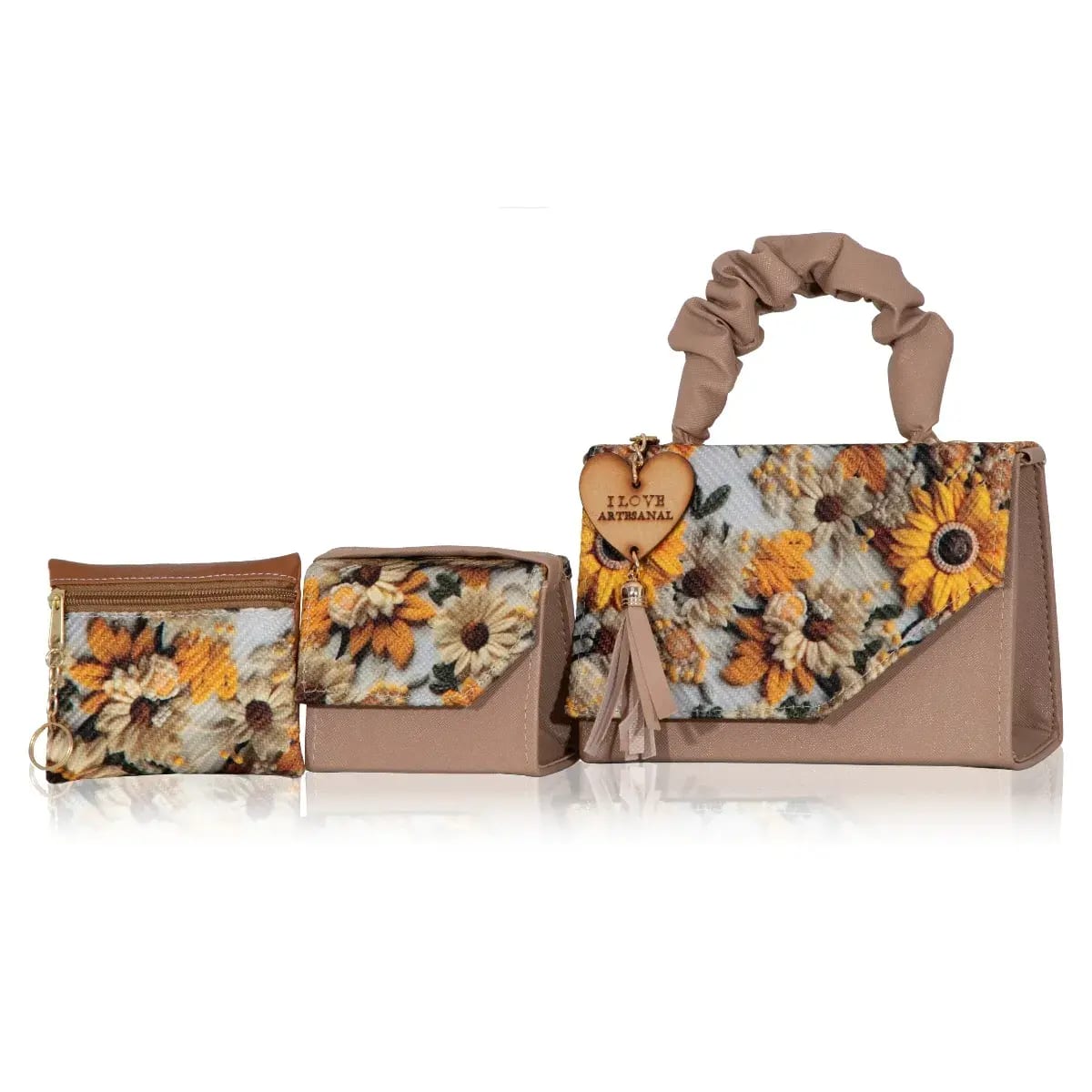 Set Crossbody de 3 piezas Artesanal Mexicana Renata – Diseñada para Brillar a Diario 2 Set Crossbody de 3 piezas Artesanal Mexicana Renata – Diseñada para Brillar a Diario - Imagen 2