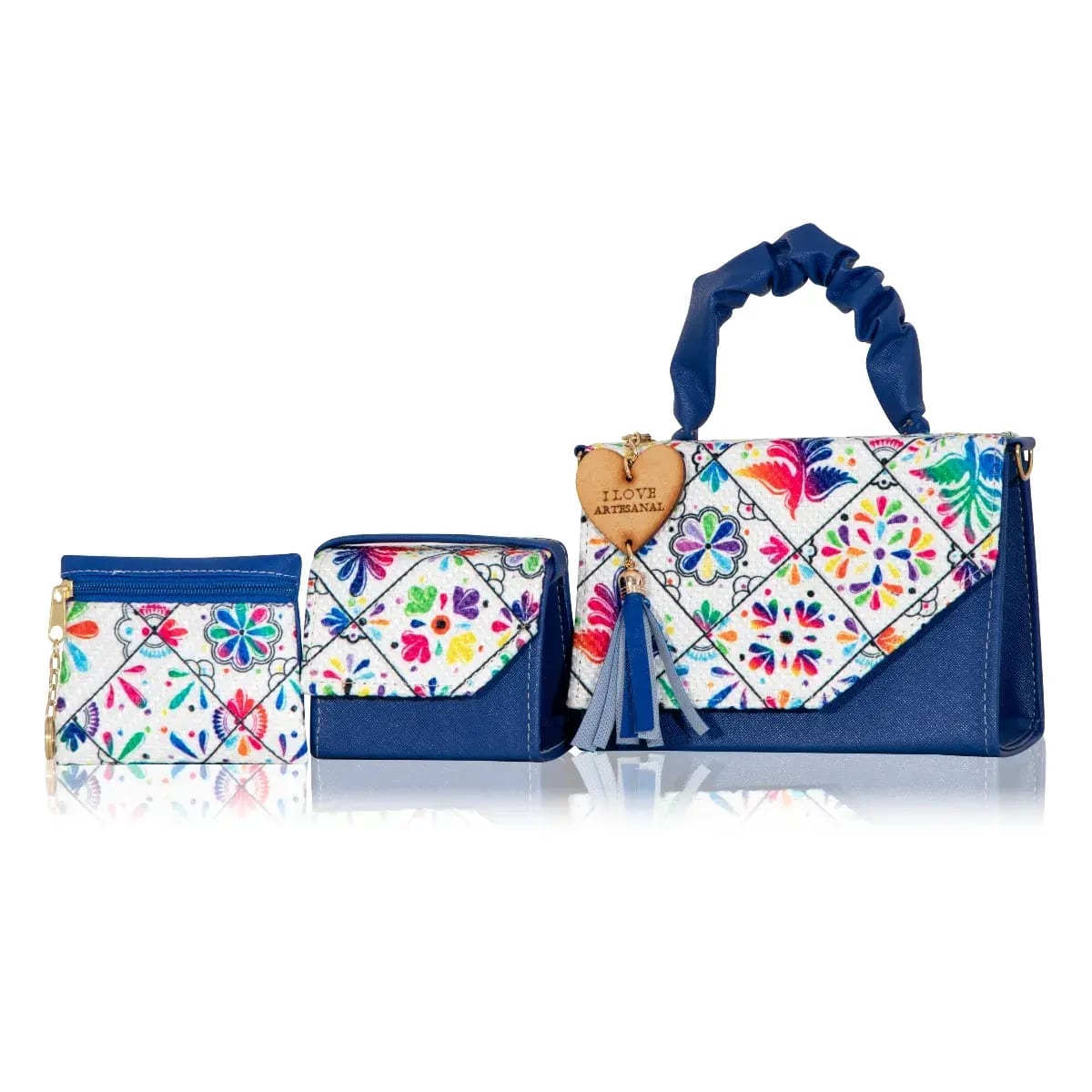 Set Crossbody de 3 piezas Artesanal Mexicana Renata – Diseñada para Brillar a Diario 7 Set Crossbody de 3 piezas Artesanal Mexicana Renata – Diseñada para Brillar a Diario - Imagen 7