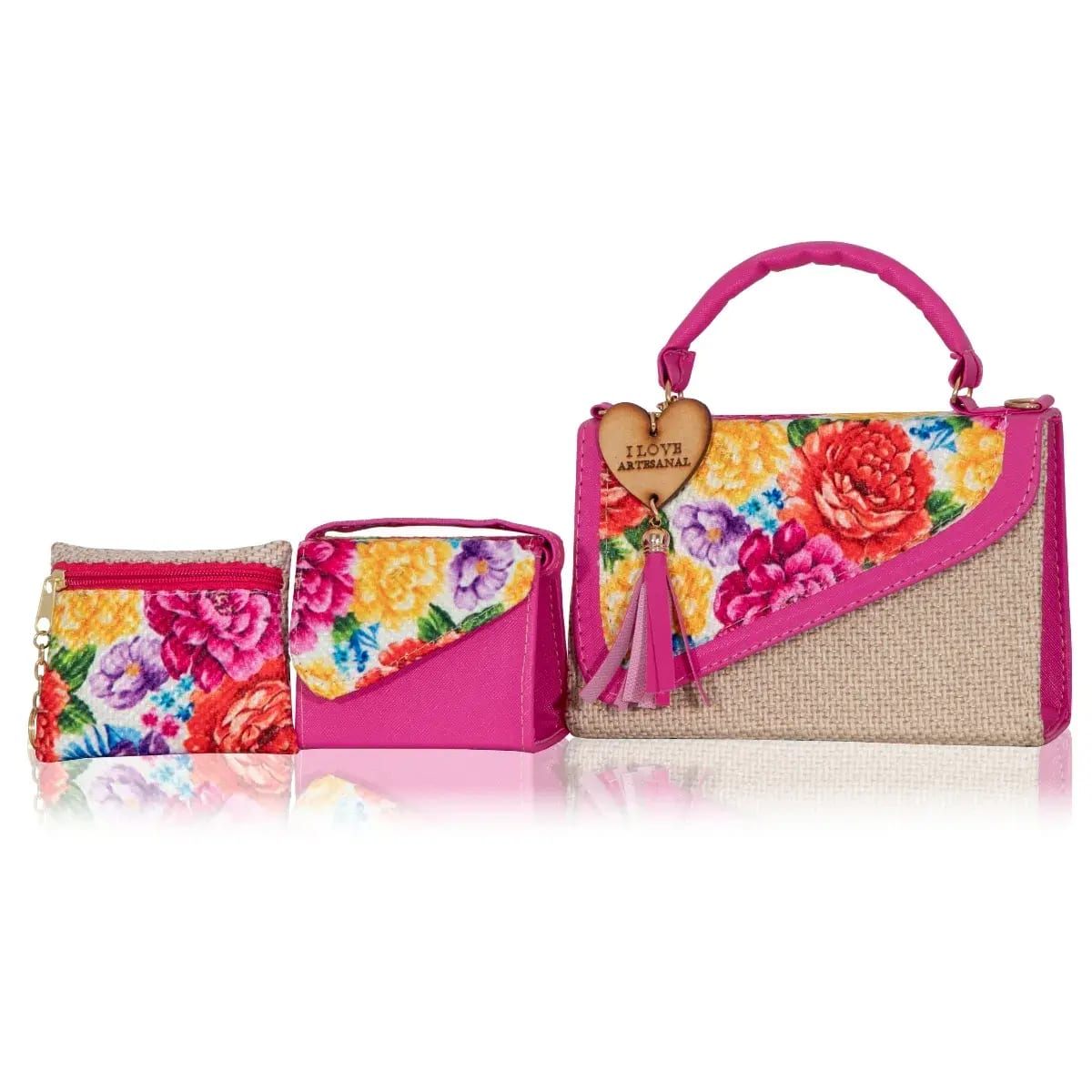 Set Crossbody de 3 piezas Artesanal Mexicana Ramira – Donde el Estilo se Vuelve Práctico 7 Set Crossbody de 3 piezas Artesanal Mexicana Ramira – Donde el Estilo se Vuelve Práctico - Imagen 7