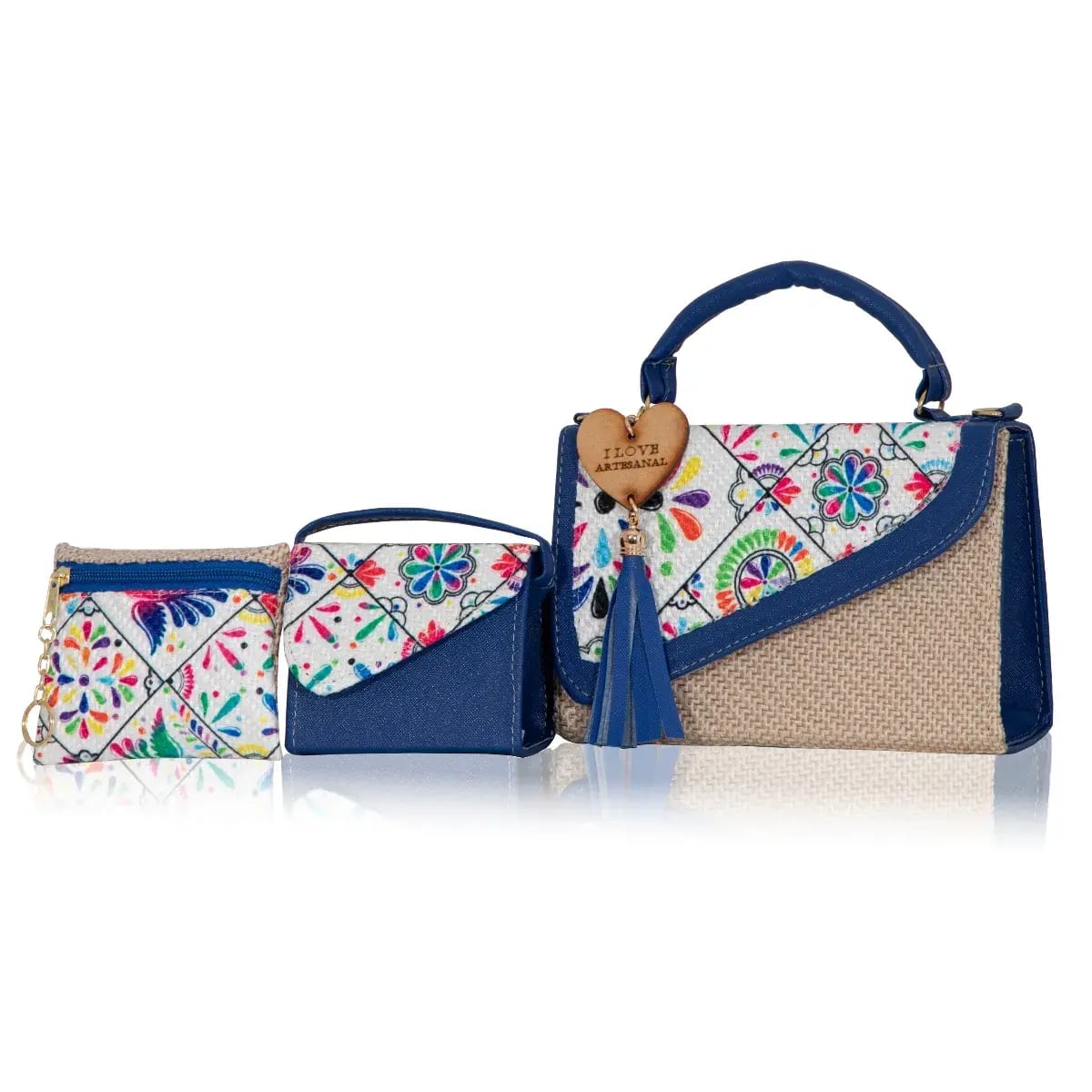 Set Crossbody de 3 piezas Artesanal Mexicana Ramira – Donde el Estilo se Vuelve Práctico 6 Set Crossbody de 3 piezas Artesanal Mexicana Ramira – Donde el Estilo se Vuelve Práctico - Imagen 6