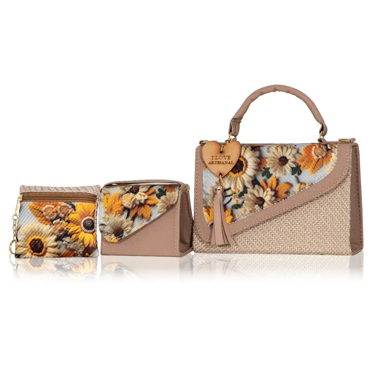 Set Crossbody de 3 piezas Artesanal Mexicana Ramira – Donde el Estilo se Vuelve Práctico 2 Set Crossbody de 3 piezas Artesanal Mexicana Ramira – Donde el Estilo se Vuelve Práctico - Imagen 2