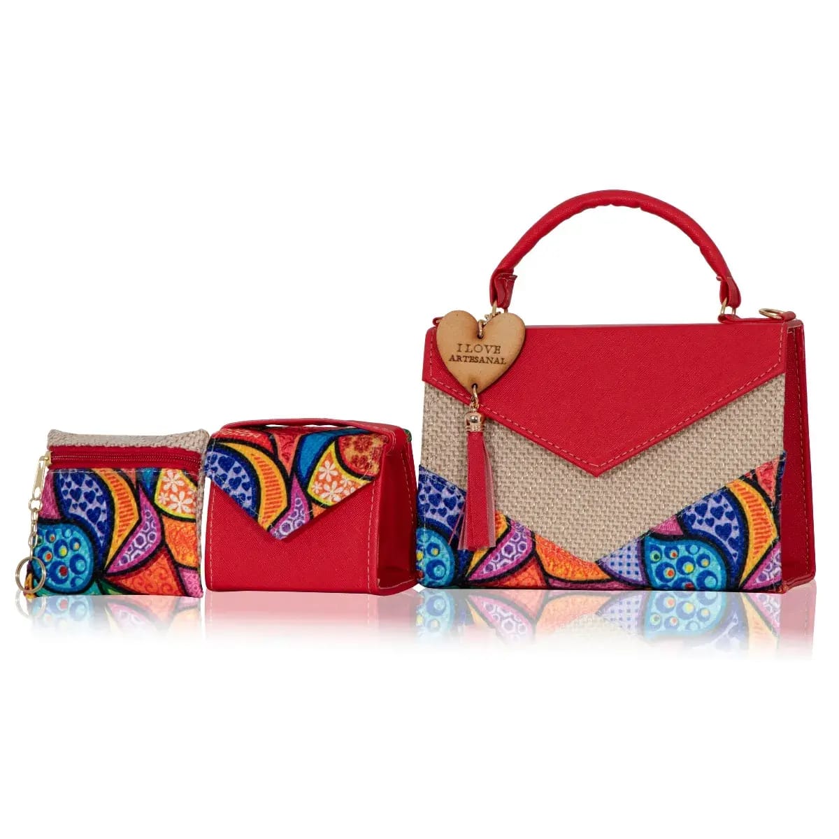 Set Crossbody de 3 piezas Artesanal Mexicana Romelia – El Detalle que Hace la Diferencia 7 Set Crossbody de 3 piezas Artesanal Mexicana Romelia – El Detalle que Hace la Diferencia - Imagen 7
