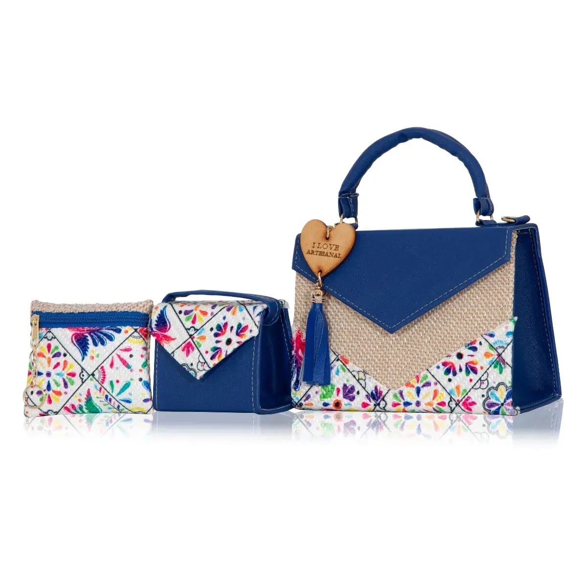 Set Crossbody de 3 piezas Artesanal Mexicana Romelia – El Detalle que Hace la Diferencia 5 Set Crossbody de 3 piezas Artesanal Mexicana Romelia – El Detalle que Hace la Diferencia - Imagen 5