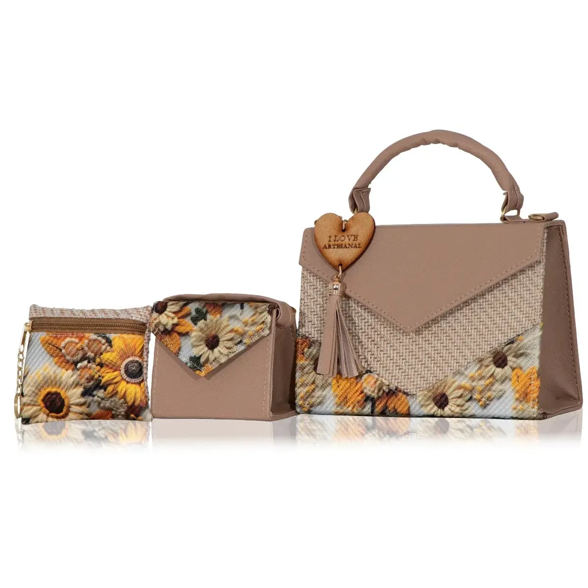 Set Crossbody de 3 piezas Artesanal Mexicana Romelia – El Detalle que Hace la Diferencia 4 Set Crossbody de 3 piezas Artesanal Mexicana Romelia – El Detalle que Hace la Diferencia - Imagen 4