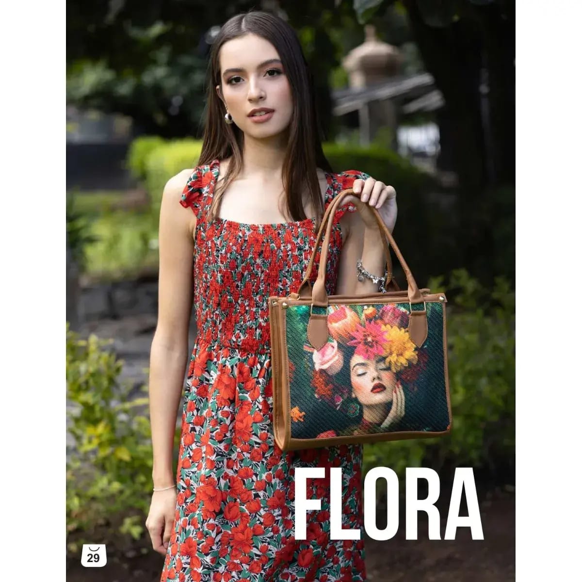 Bolsa Artesanal Yute Flora 1 Bolsa Artesanal Yute Flora