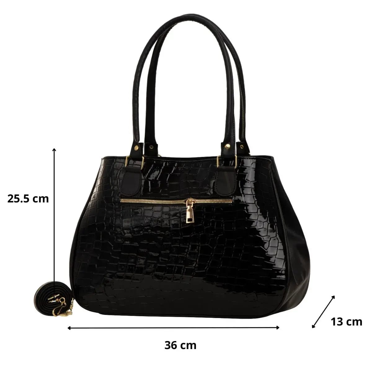 Bolsa Charol estilo Croco Julia 6 Bolsa Charol estilo Croco Julia - Imagen 6