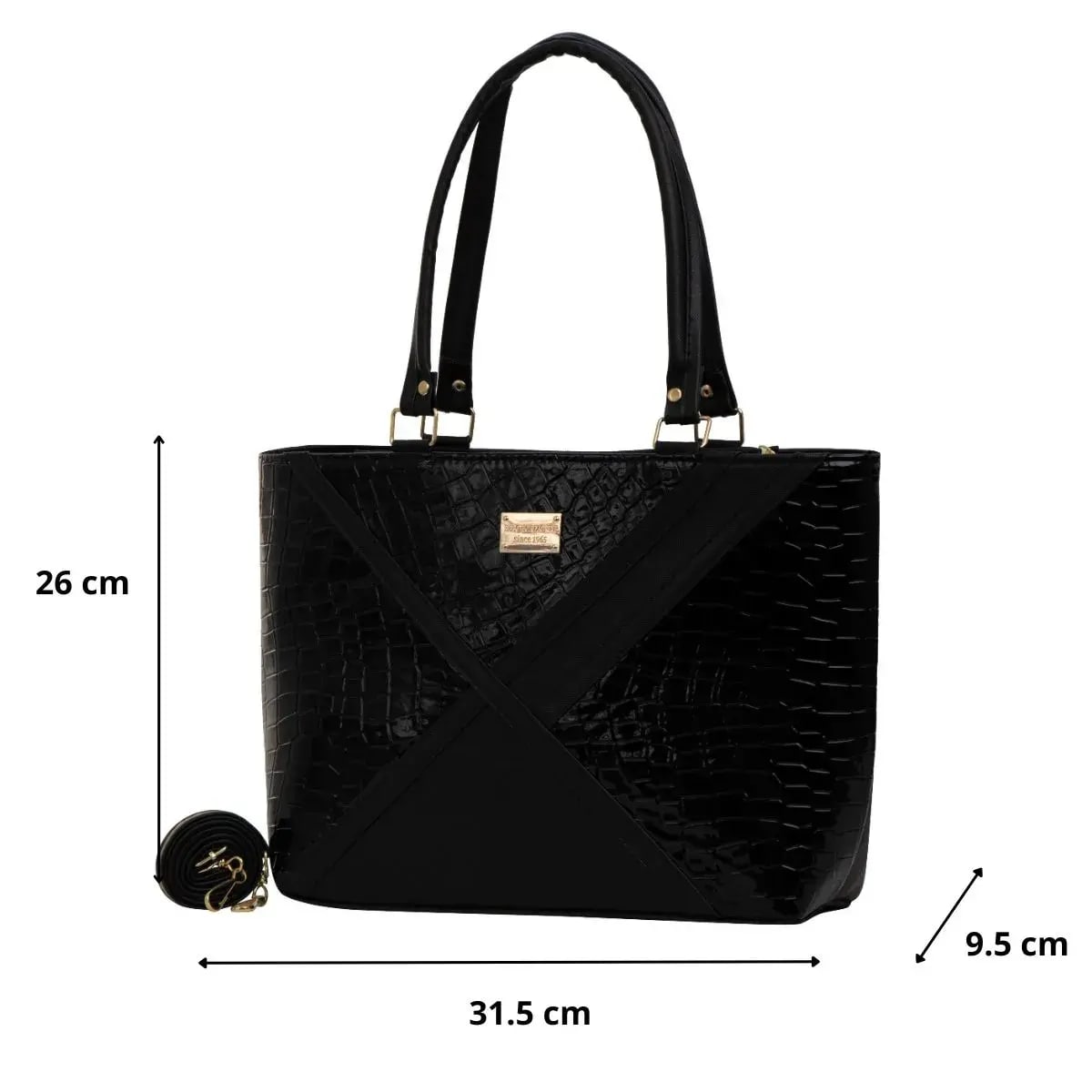 Bolsa Charol estilo Croco Julia 5 Bolsa Charol estilo Croco Julia - Imagen 5