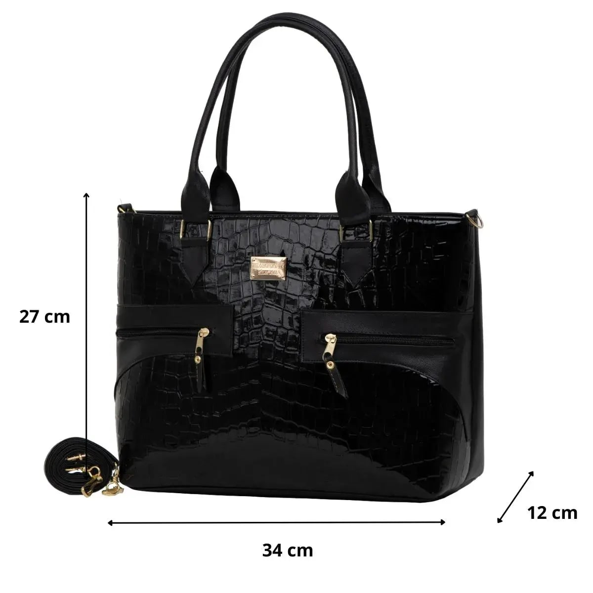 Bolsa Charol estilo Croco Julia 2 Bolsa Charol estilo Croco Julia - Imagen 2