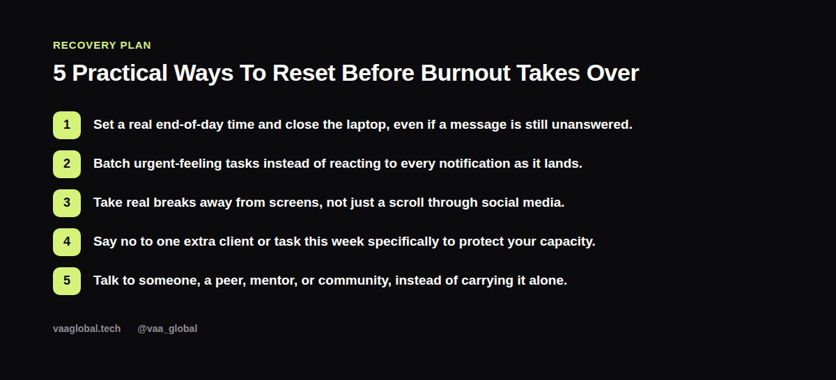 Five practical ways to reset before burnout takes over in remote healthcare support work