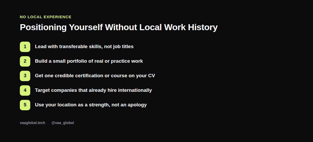Five steps to apply for remote jobs with no local experience
