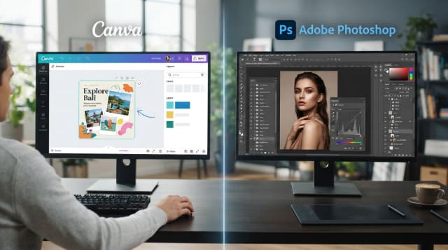 Canva vs Photoshop: Which Should Beginners Learn First