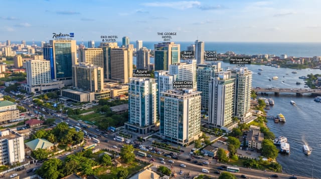Lagos skyline representing hospitality industry trends in Nigeria including hotel and short-let apartment growth