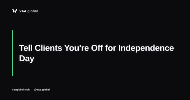 How to Tell International Clients You Are Off for Nigeria Independence Day — VAA Global