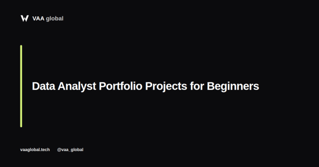 Data Analyst Portfolio Projects for Beginners — VAA Global
