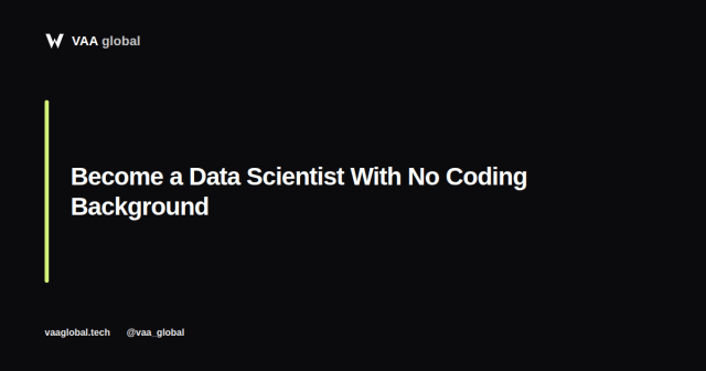 How to Become a Data Scientist With No Coding Background — VAA Global