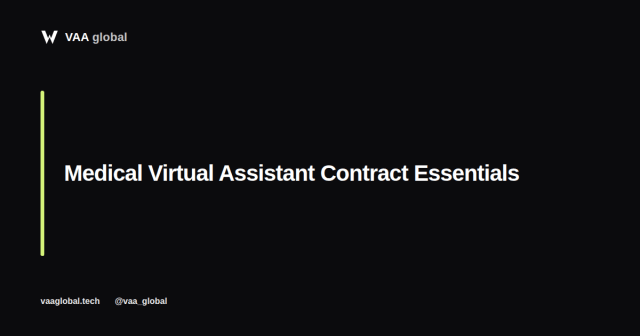 Medical Virtual Assistant Contract Essentials — VAA Global