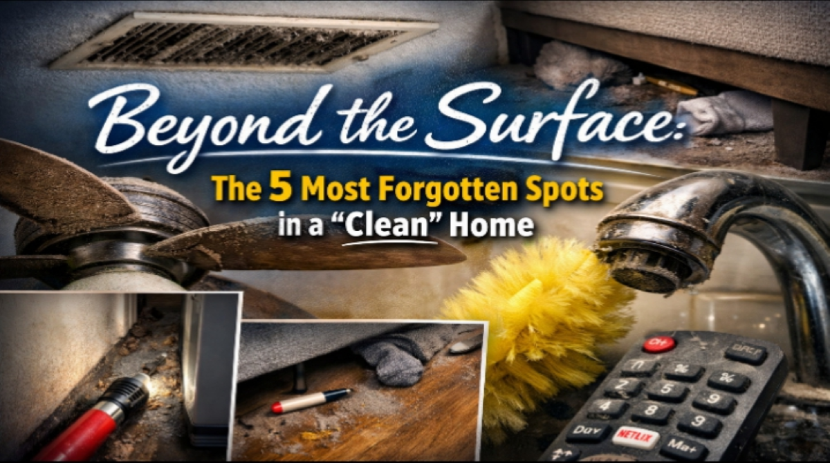 Beyond the Surface: The 5 Most Forgotten Spots in a “Clean” Home