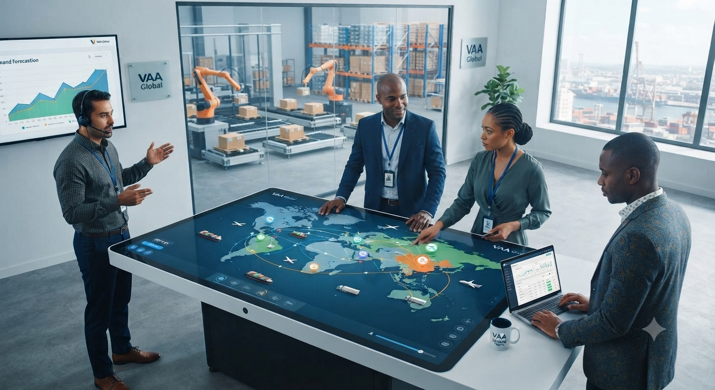 Nigerian team analyzes global logistics.