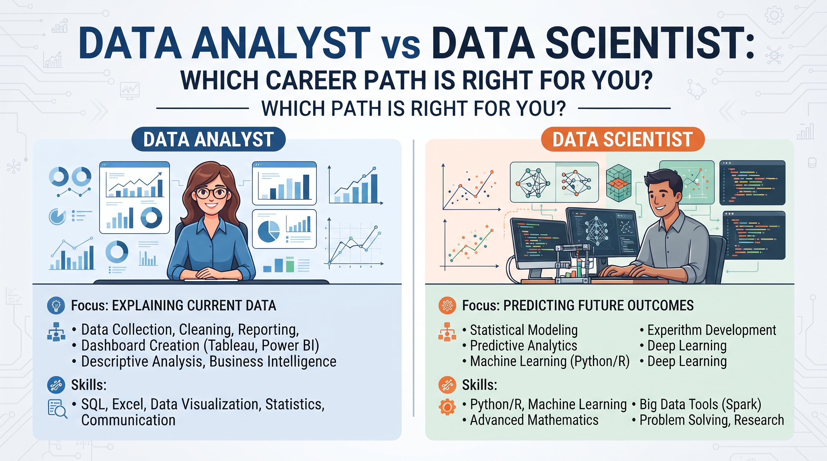 Data Analyst vs Data Scientist: Which Career Path Is Right for You