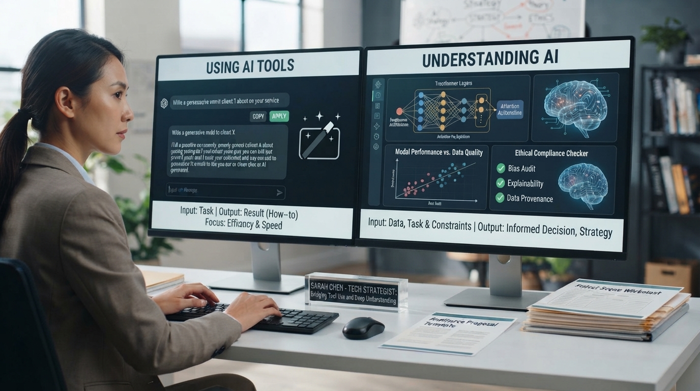 The Difference Between Using AI Tools and Understanding AI