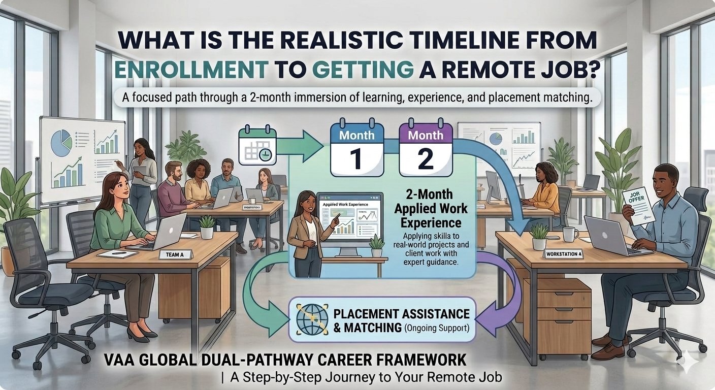 What Is the Realistic Timeline From Enrolling to Getting a Remote Job?
