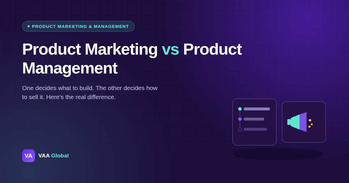 Product Marketing vs Product Management: What's the Difference? — VAA Global