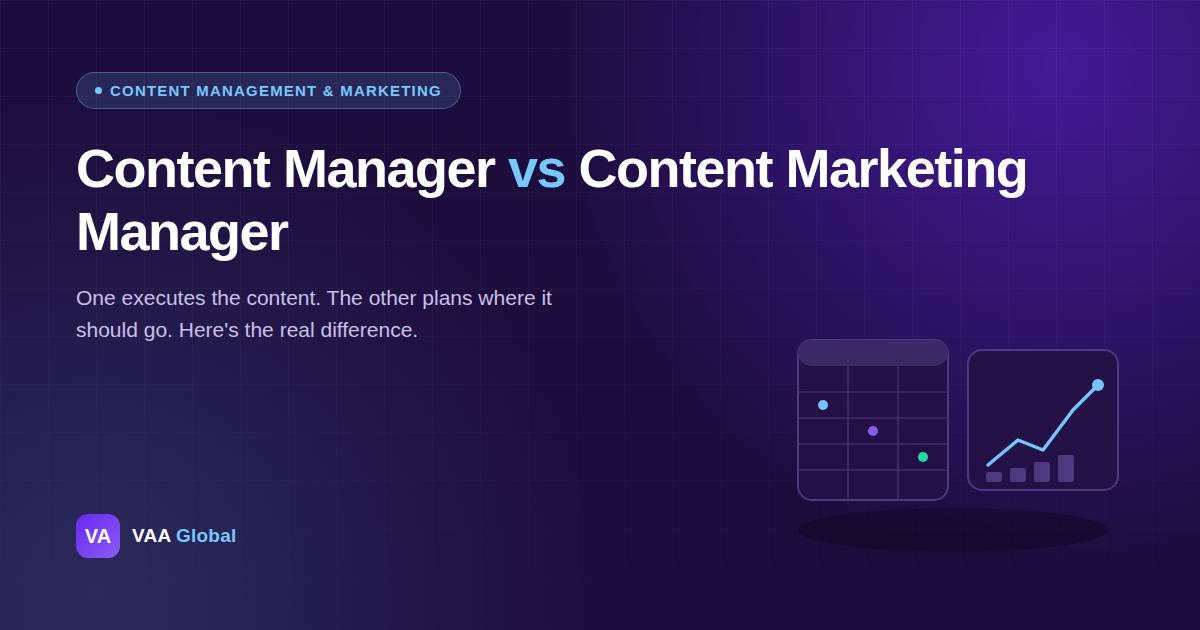 Content Manager vs Content Marketing Manager: The Difference — VAA Global