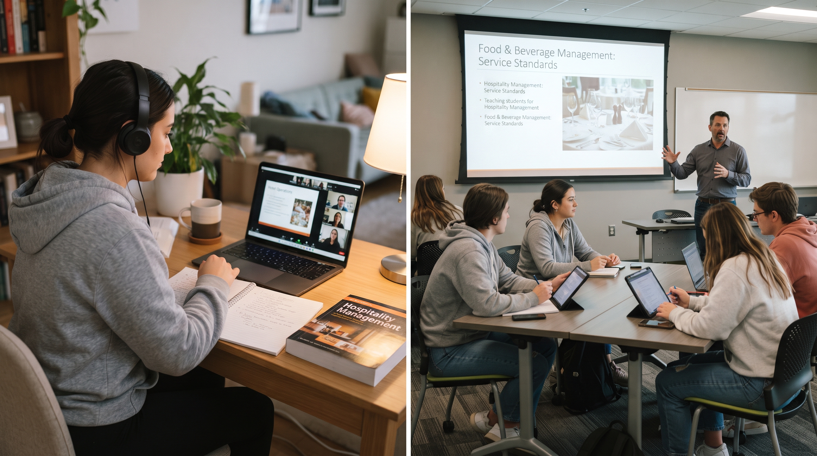 Comparison of online hospitality management course study versus in-person classroom training in Nigeria.