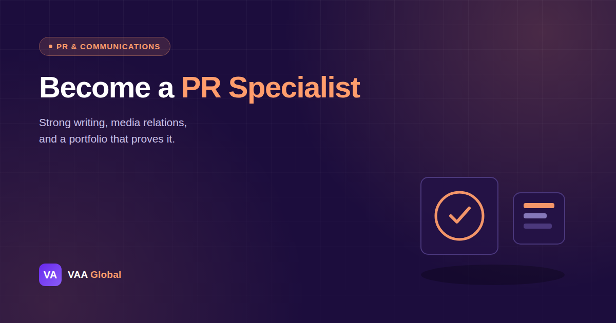 How to Become a PR and Communications Specialist — VAA Global