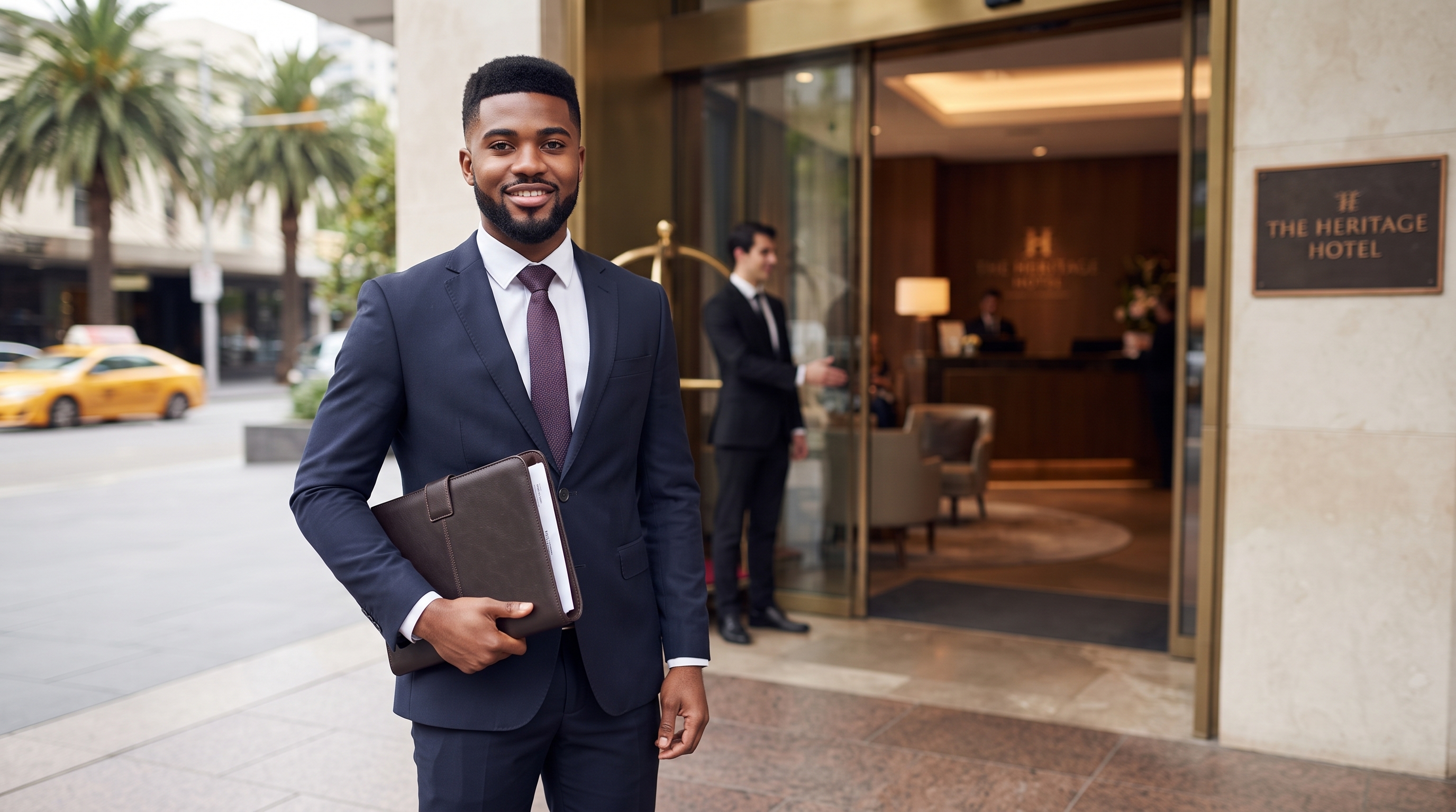 Job seeker preparing to interview for a hotel position without a university degree, representing hospitality career opportunities in Nigeria.