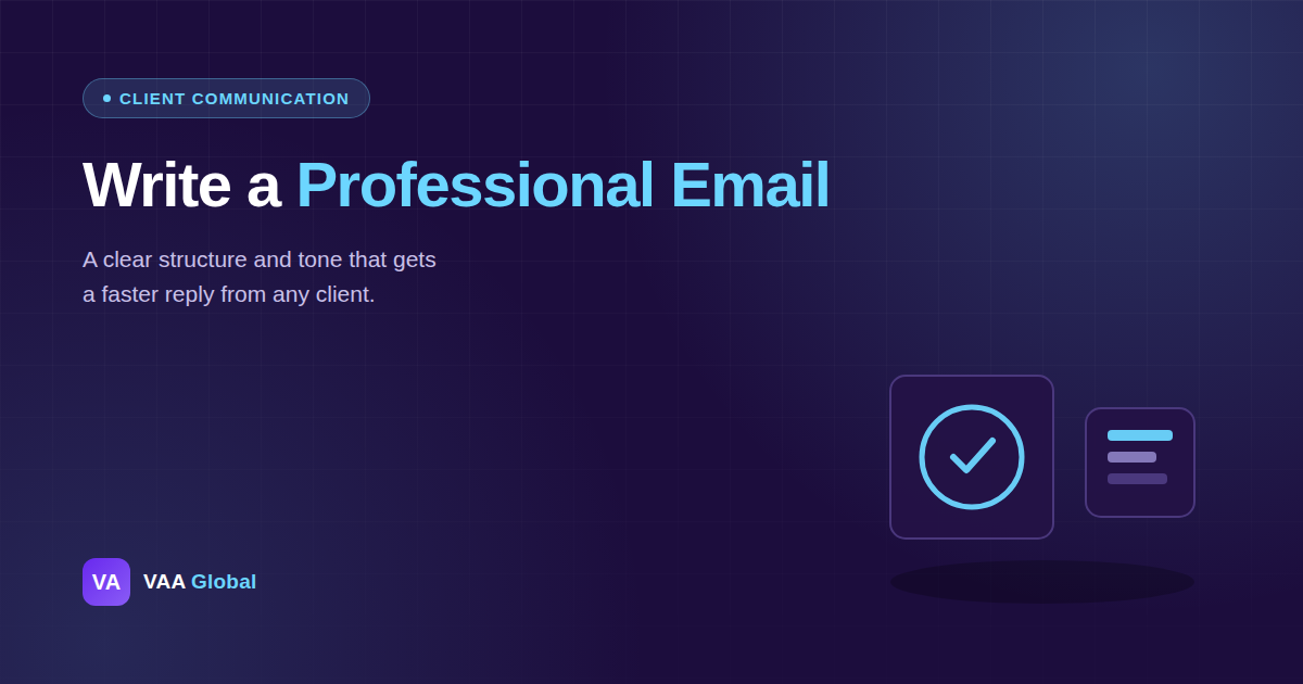 How to Write a Professional Email to a Client — VAA Global