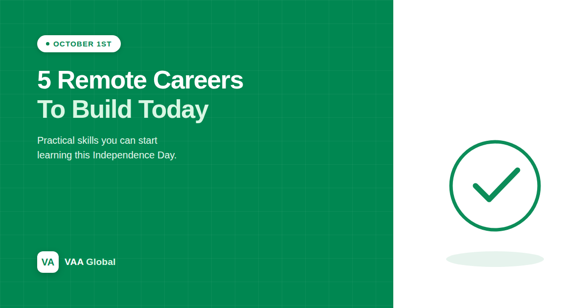 5 Remote Career Paths to Build This Nigeria Independence Day — VAA Global