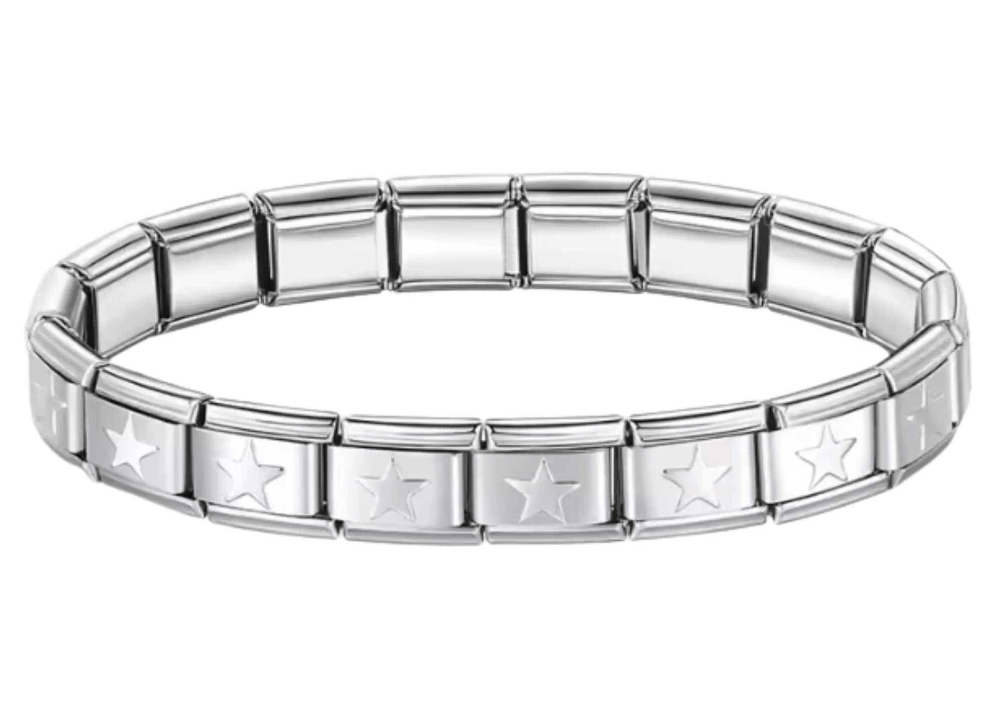 Bracelet estrellas plateadas - 1