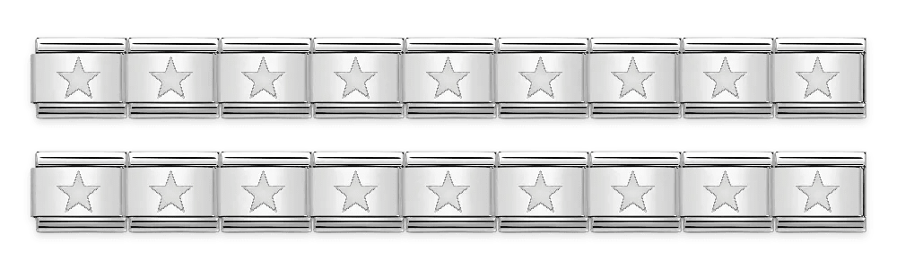 Bracelet estrellas plateadas - 2