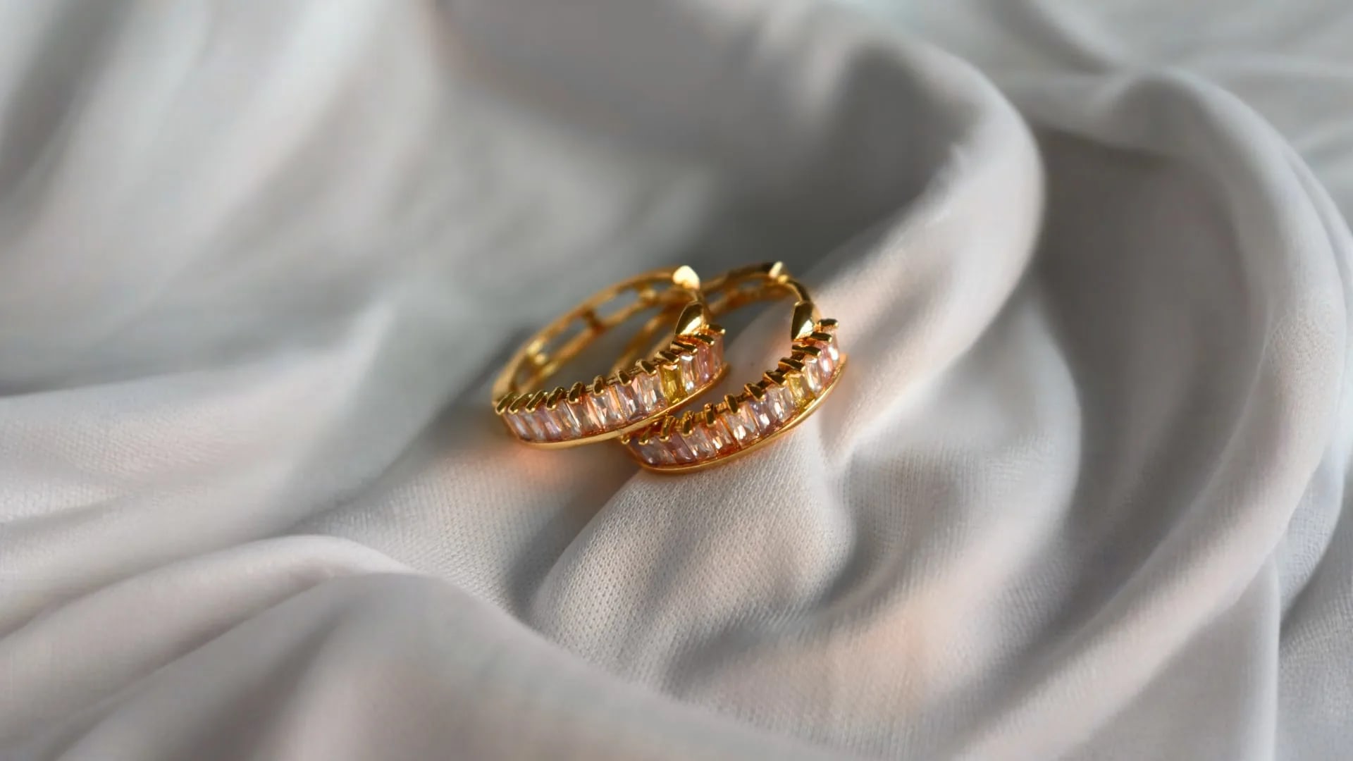 Arracadas Rose Hoops - 2