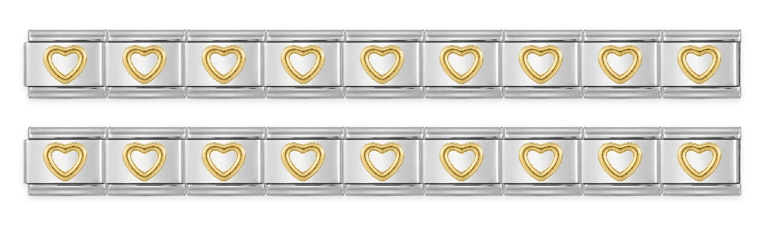 Corazón Dorado Contorno  - 2